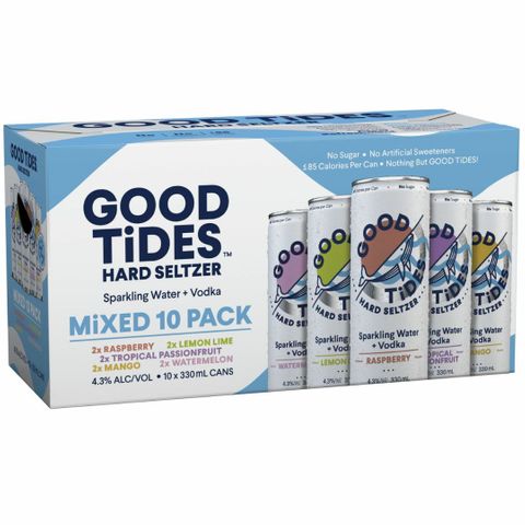 Good Tides Mixed Seltzer 330ml 10PK x3