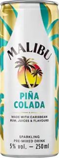 Malibu Pina Colada C/Tail 250ml x24