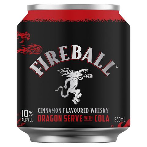 Fireball & Cola 10% Can 250ml x16