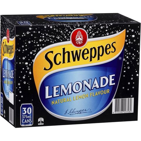 Schweppes Lemonade Can 375ml X 30