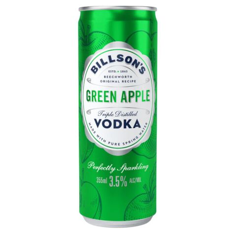 Billsons Vodka & Green Apple 355ml x24