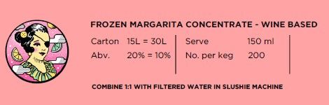 Cuckoo Frozen Margarita Mix 20% 3x5L