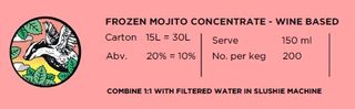 Cuckoo Frozen Mojito Mix 20% 3x5L