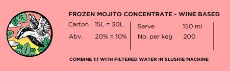 Cuckoo Frozen Mojito Mix 20% 3x5L