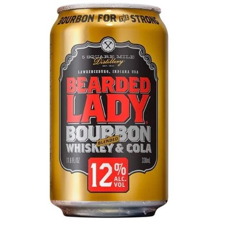 Bearded Lady Bourbon 12% Can 330ml x24