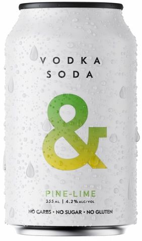 Ampersand Vodka Soda Pine Lime 4.2% 330ml x16