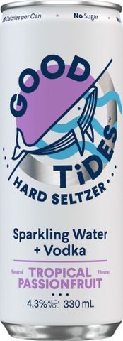 Good Tides Passionfruit Seltzer 330mlx24