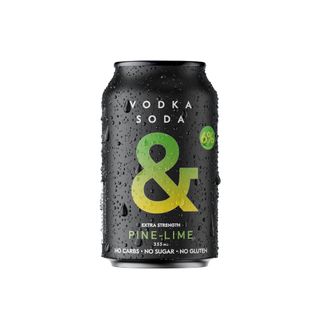 Vodka Soda & Pine Lime Can 6% 355ml x16 AMP