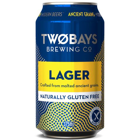 Two Bays Lager (GF) Can 375ml x16