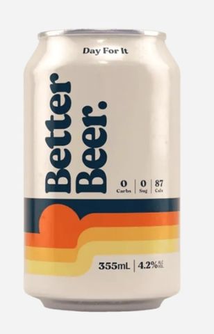 Better Beer Zero Carb Lager Can 355ml x24