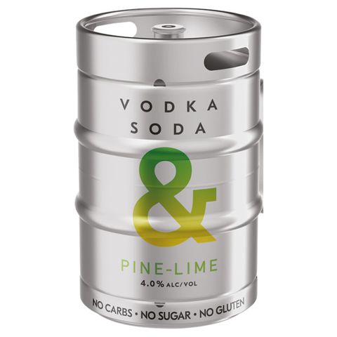 Ampersand Vodka Soda Pine Lime Keg 50L