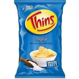 Thins Plain Chips 45g X 18