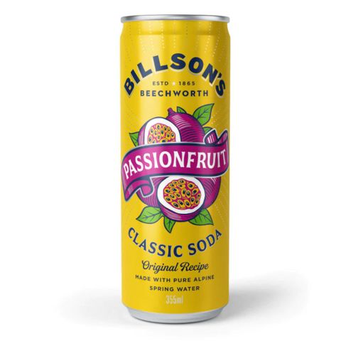 Billsons Passionfruit SODA 355ml x12