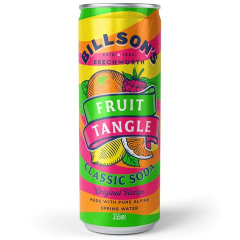 Billsons Fruit Tangle SODA 355ml x12