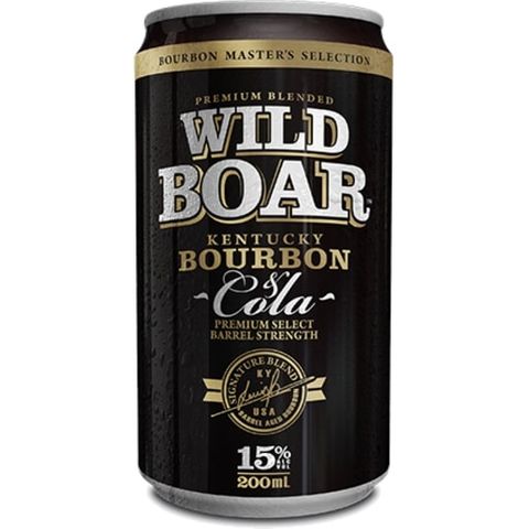 Wild Boar Bourbon & Cola 15% 200ml x24