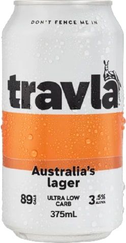 Travla Lager 3.5% Can 375ml x24