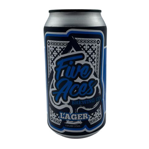 Five Aces Lager Can 375ml x24