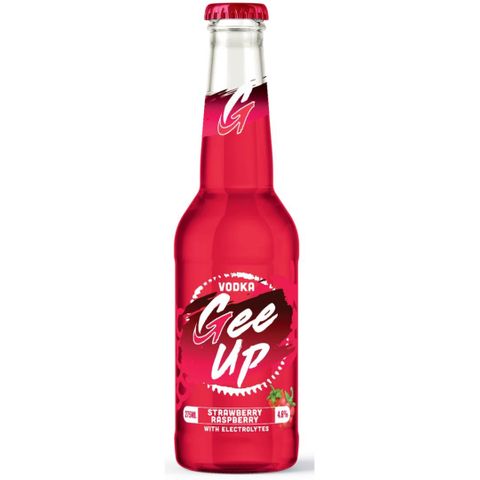 Gee Up Vodka Strawb & Raspb 275ml x24