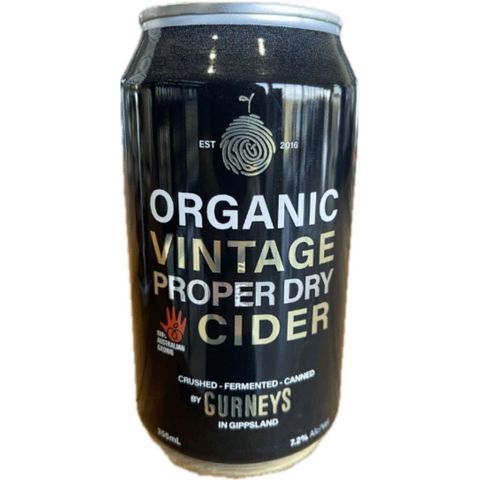 Gurneys Organic Dry Cider 355ml x24