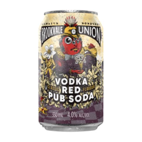 Brookvale Vodka Red Pub Soda 330ml x24