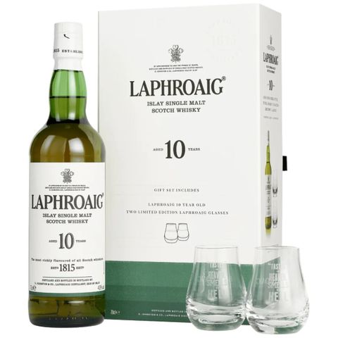 Laphroaig 10YO Glasses Gift Pack 700ml