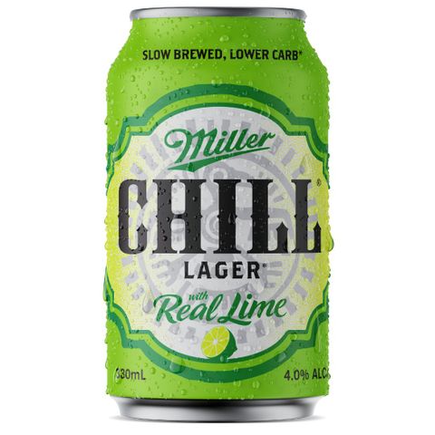 Miller Chill Lime Can 330ml x24