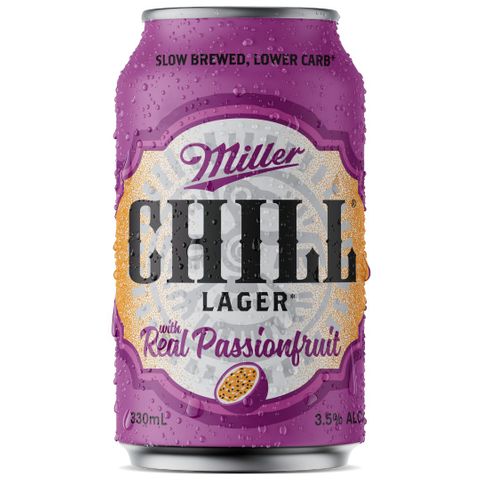 Miller Chill Passionfruit Can 330ml x24