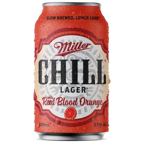 Miller Chill Blood Orange Can 330ml x24