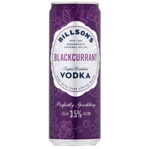 Billsons Vodka & Blackcurrant 355ml x24