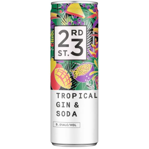 23rd St Tropical Gin & Soda 300ml x24