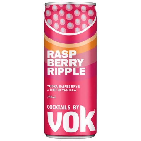 VOK Cocktail Raspberry Ripple 250ml x24