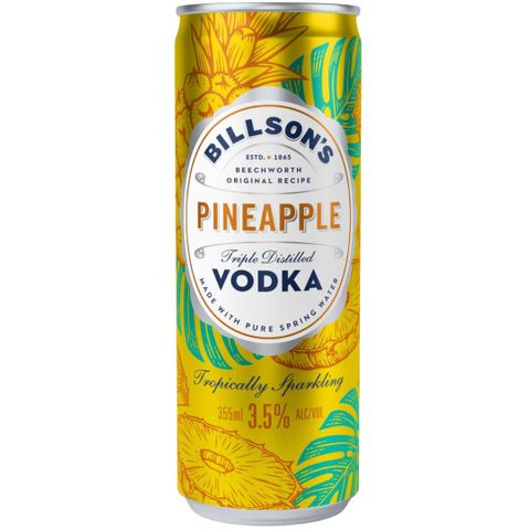 Billsons Vodka & Pineapple 355ml x24