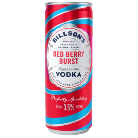 Billsons Vodka Red Berry Burst 355ml x24