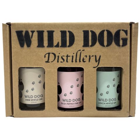 Wild Dog Gin 3x 200ml Gift Pack