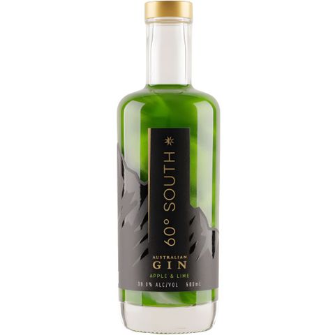 60 Degrees South Apple & Lime Glitter Gin 500ml