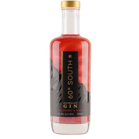 60 Degrees South Raspberry & Pear Glitter Gin 500ml