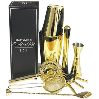 Complete At Home Bar Kit Gold