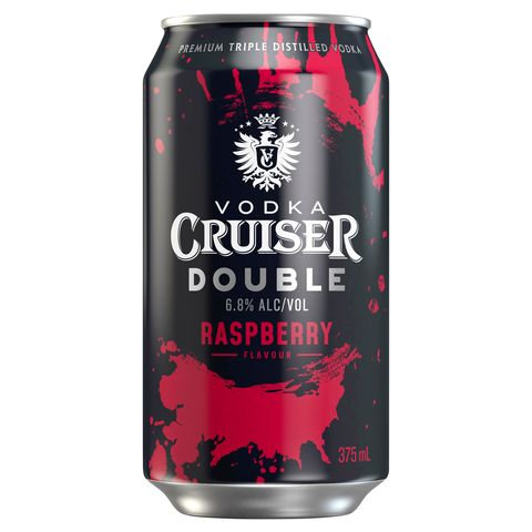 Cruiser Double Raspberry Can 375ml x24
