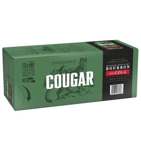 Cougar & Cola Can 375ml 10PK x3