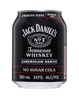 Jack Daniel Amer 10% & Zero 250ml x24