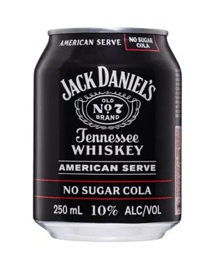 Jack Daniel Amer 10% & Zero 250ml x24