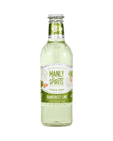 Manly Spirits Lime Vodka Soda 275ml x24