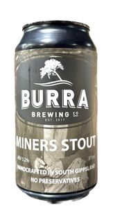 Burra Brewing Miners Stout Can 375ml x24