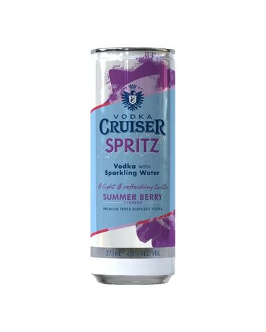 Cruiser Spritz Summer Berry Can 275ml-24