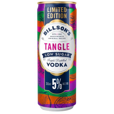 Billsons Vodka & Tangle Low Sugar 5% 355ml x24