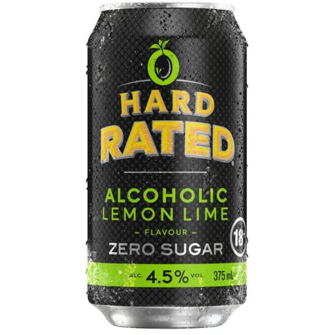 Hard Rated Zero Lemon Lime 375ml x24