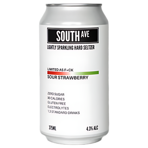 South Ave Sour Strawberry Seltzer 375ml x16