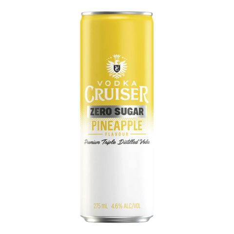 Cruiser Zero Sugar Pineapple Can 275ml x24