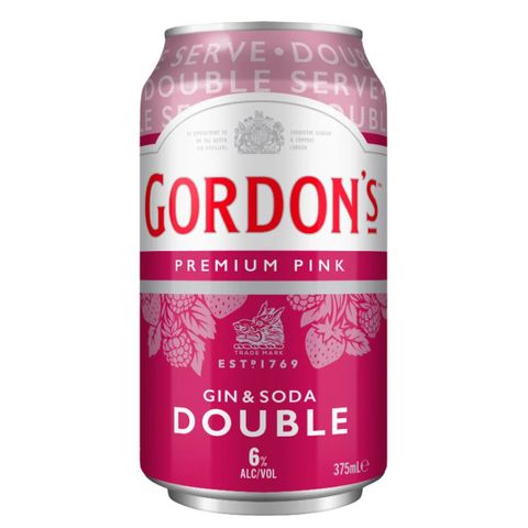 Gordons Pink Gin & Soda DOUBLE 375ml x24