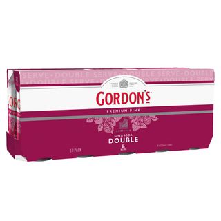 Gordons Pink Gin & Soda DOUBLE 375ml 10PK x3